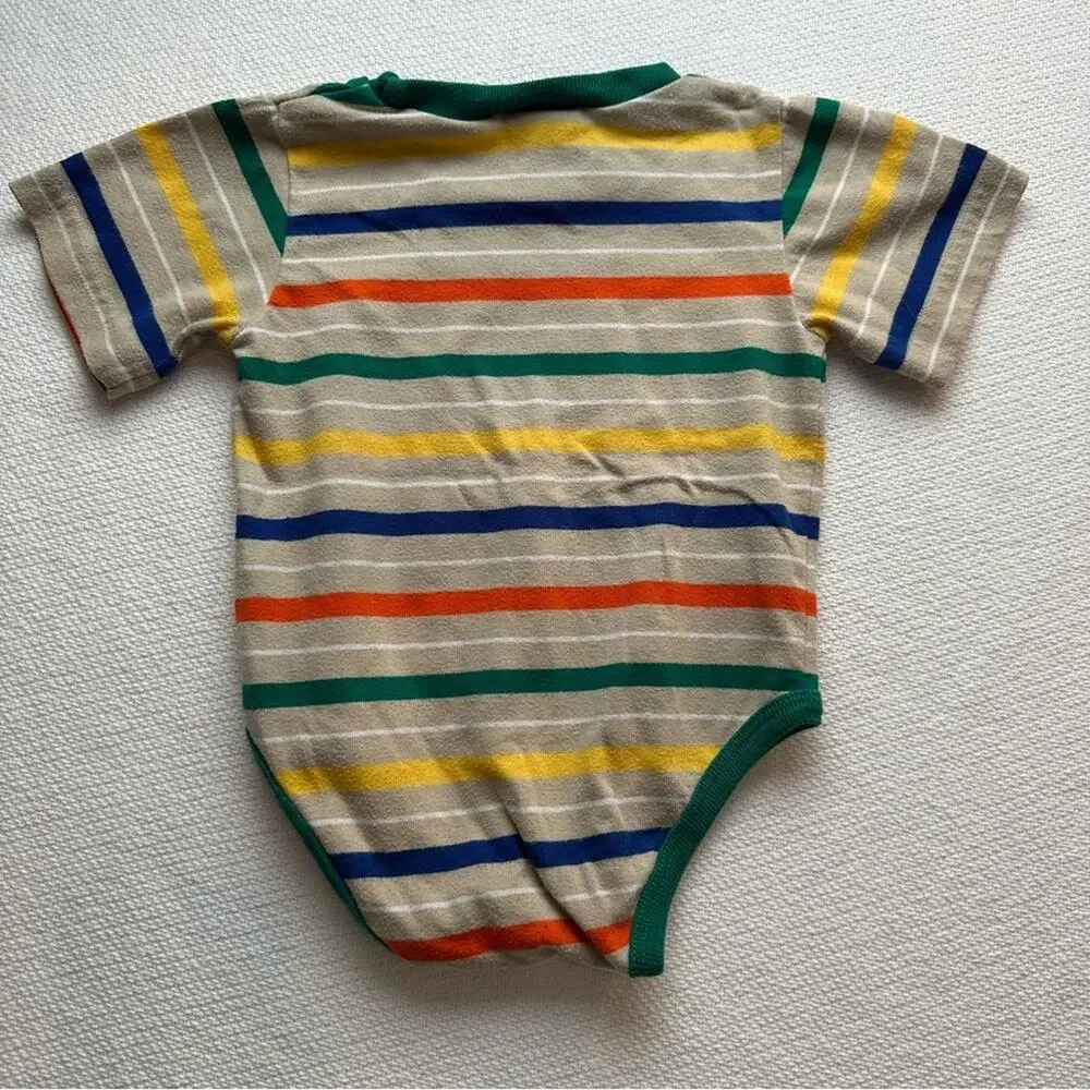 Okie Dokie Colorful Striped Bodysuit